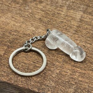 Nøglering Penis/Lingam Bjergkrystal