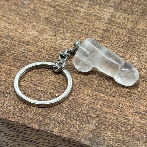 Nøglering Penis/Lingam Bjergkrystal