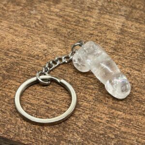 Nøglering Penis/Lingam Bjergkrystal