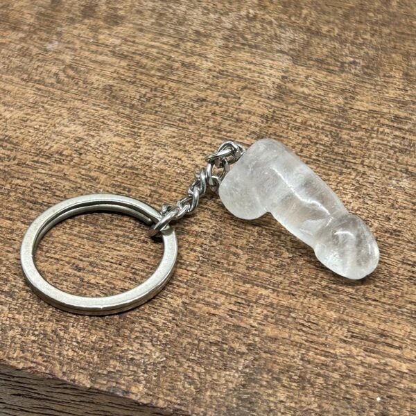 Nøglering Penis/Lingam Bjergkrystal