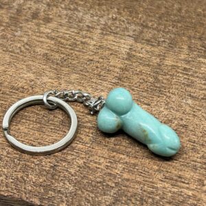 Nøglering Penis/Lingam "Caribisk" Calsit