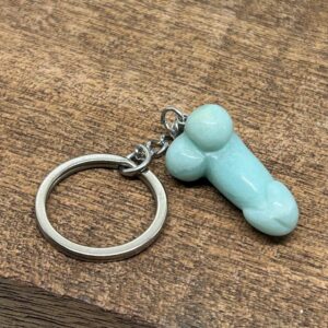 Nøglering Penis/Lingam "Caribisk" Calsit