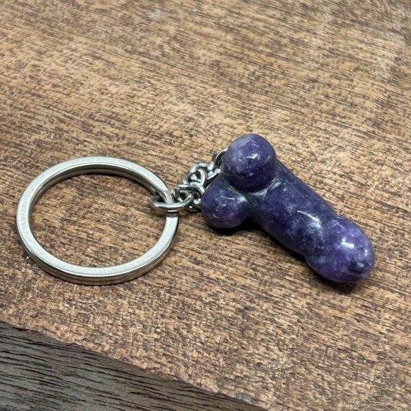 Nøglering Penis/Lingam Lepidolit