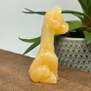 Giraf Siddende Orange Calsit