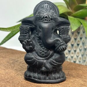 Ganesha Figur Obsidian
