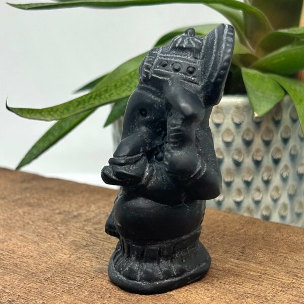 Ganesha Figur Obsidian