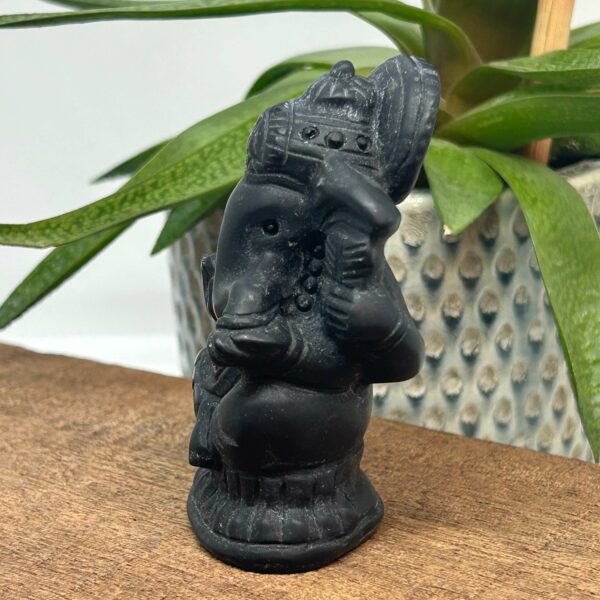 Ganesha Figur Obsidian