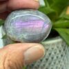 Labradorit Pink/Lilla Flash Mini Palmstone