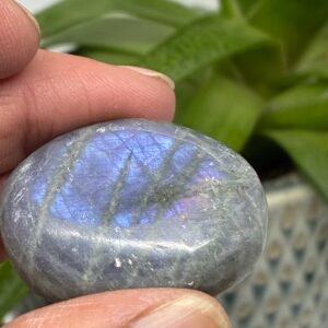 Labradorit Pink/Lilla Flash Mini Palmstone