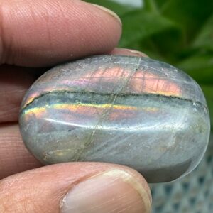 Labradorit Pink/Lilla Flash Mini Palmstone