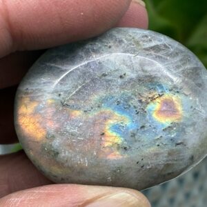 Labradorit Pink/Lilla Flash Mini Palmstone