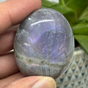Labradorit Pink/Lilla Flash Mini Palmstone
