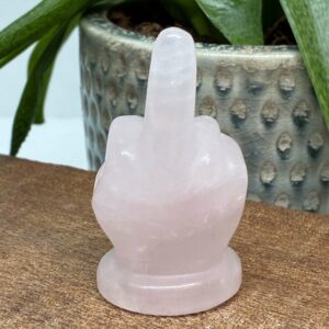 "The Finger" Rosenkvarts 6cm