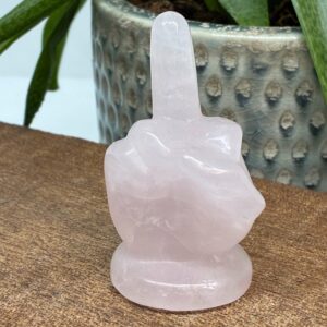 "The Finger" Rosenkvarts 6cm