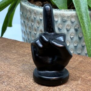 "The Finger" Obsidian 6cm