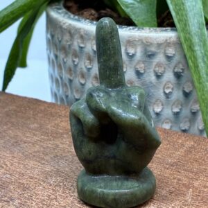 "The Finger" Grøn Jade 6cm