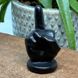 "The Finger" Obsidian 6cm