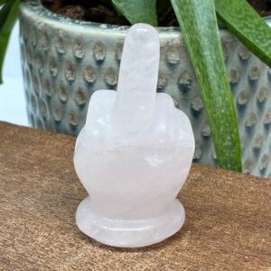 "The Finger" Rosenkvarts 6cm