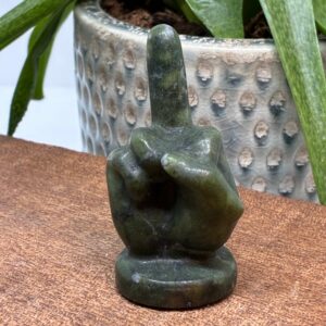 "The Finger" Grøn Jade 6cm