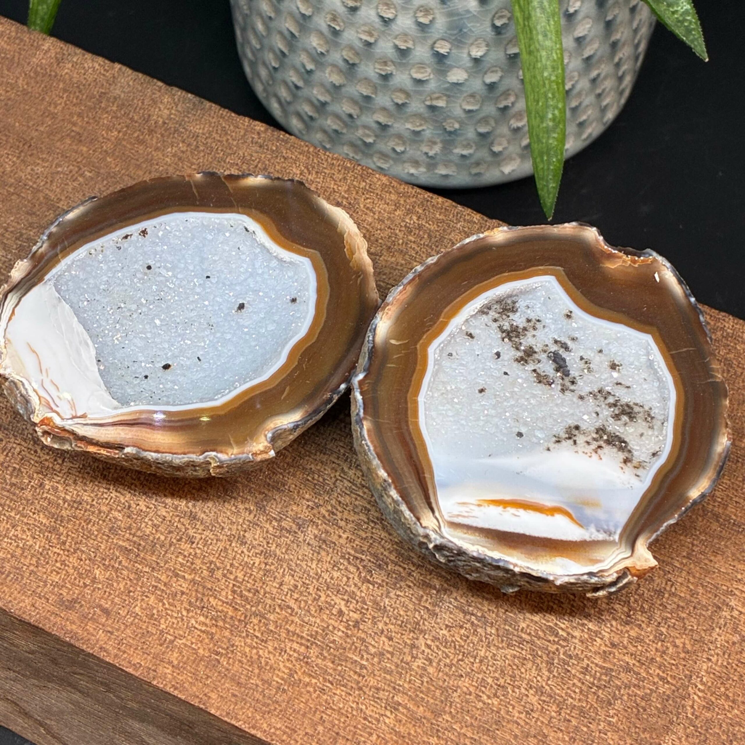 Agat Geode Par - "Smykkebox"