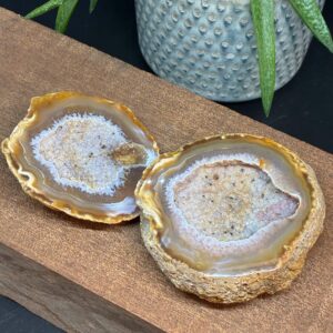 Agat Geode Par - "Smykkebox"
