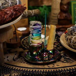 Røgelsesholder Keramik Aura Regnbue