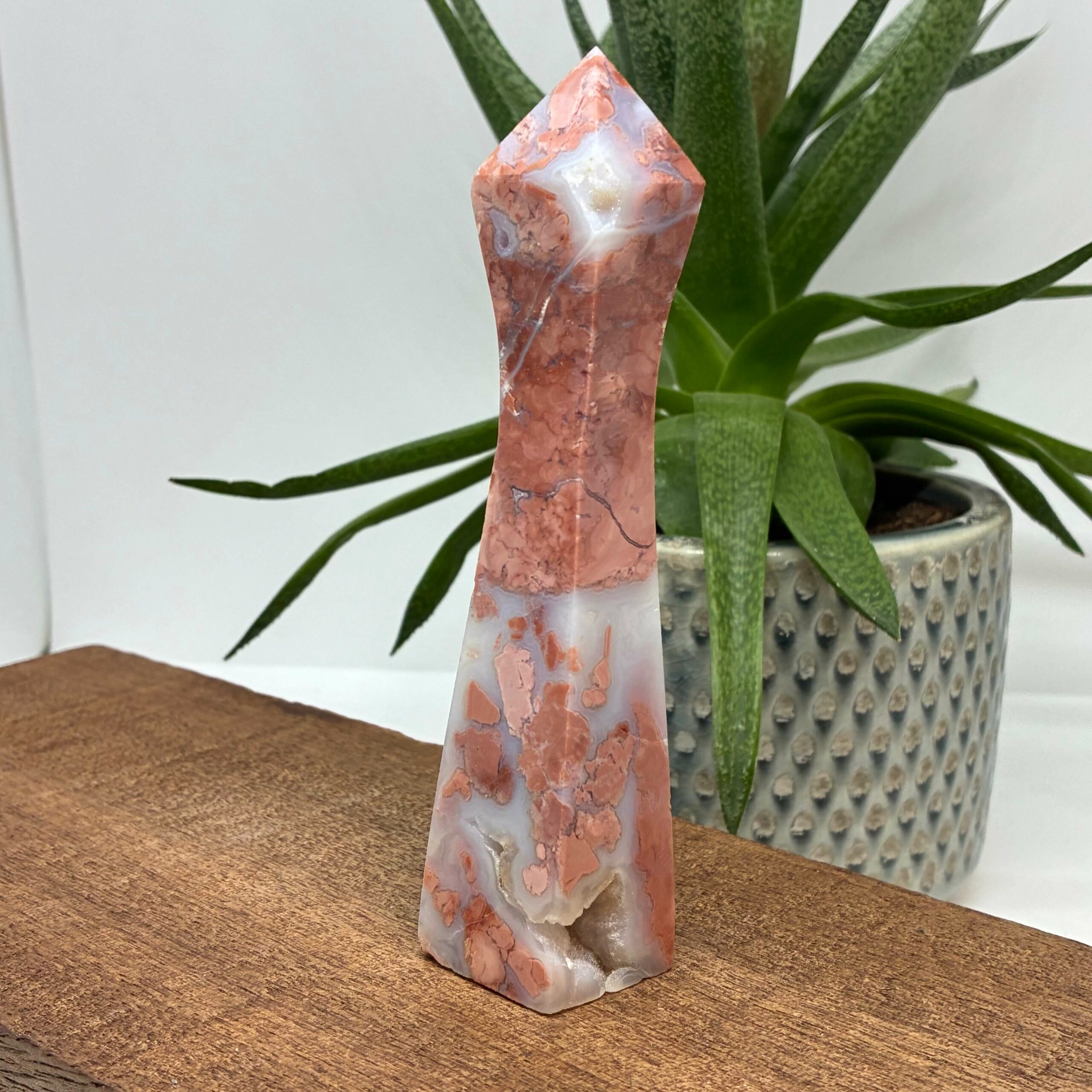 Cotton Candy - Pink Agat Buet Tårn