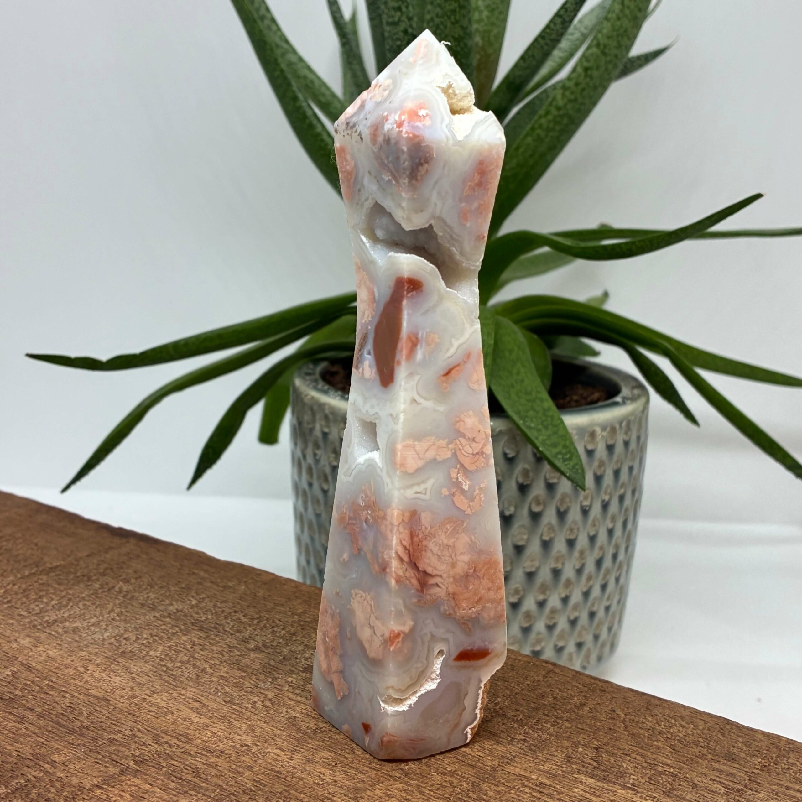 Cotton Candy - Pink Agat Buet Tårn