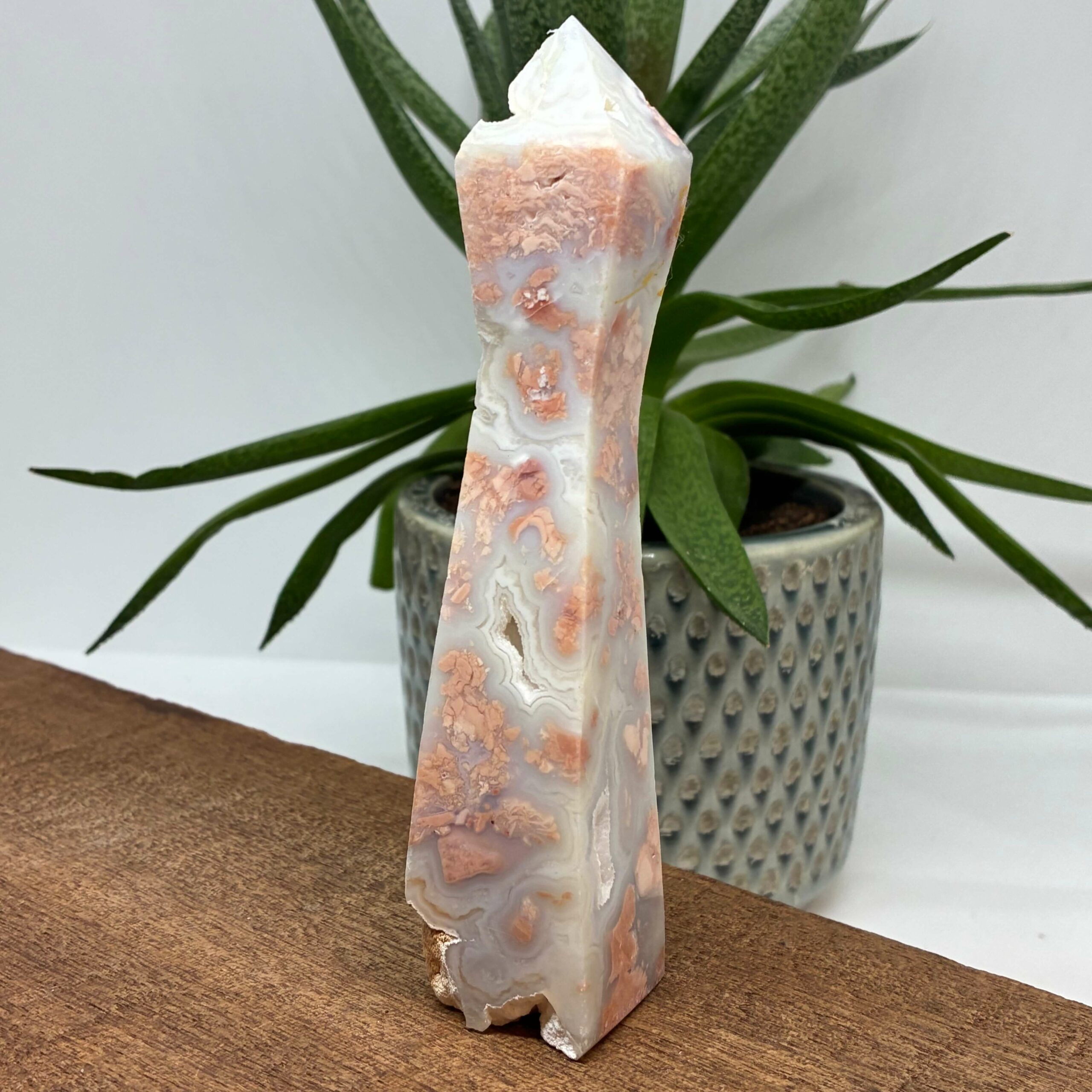 Cotton Candy - Pink Agat Buet Tårn