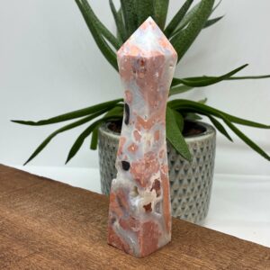 Cotton Candy - Pink Agat Buet Tårn