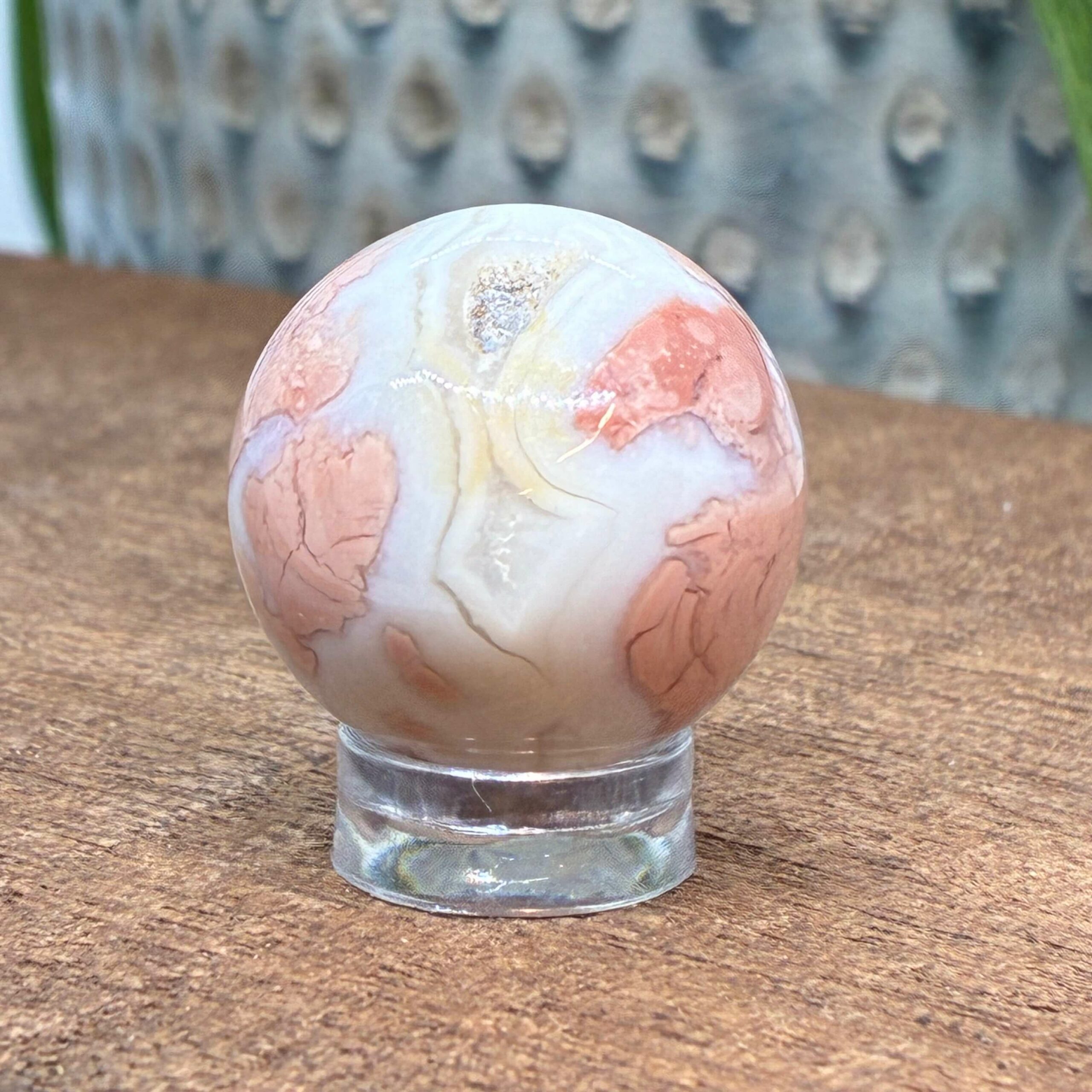 Cotton Candy - Pink Agat Kugle