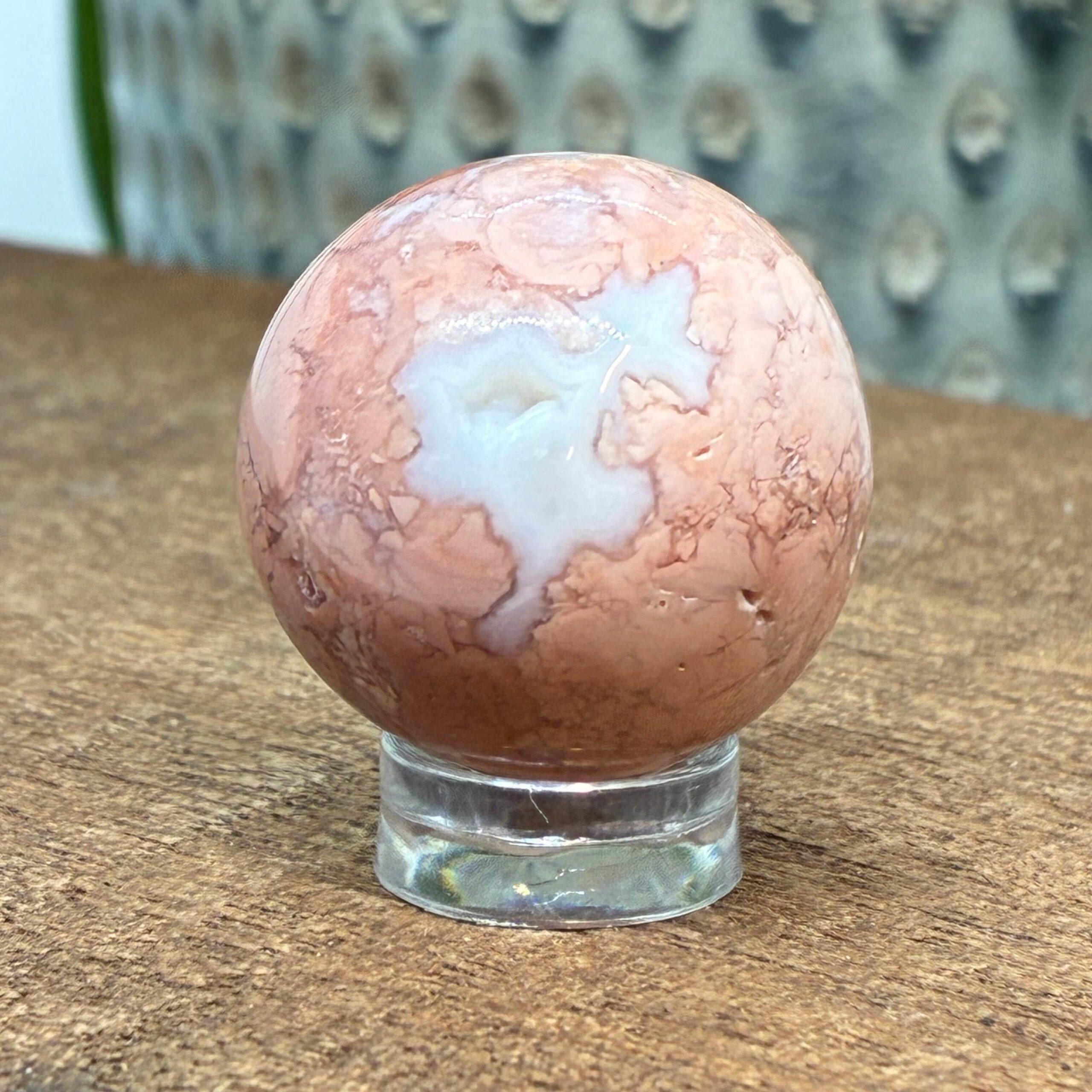 Cotton Candy - Pink Agat Kugle