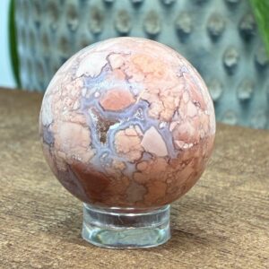 Cotton Candy - Pink Agat Kugle