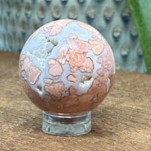 Cotton Candy - Pink Agat Kugle