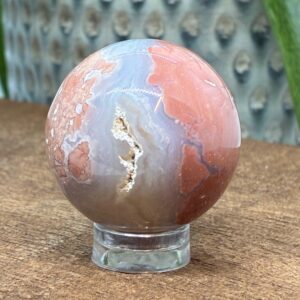 Cotton Candy - Pink Agat Kugle