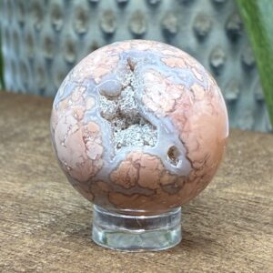 Cotton Candy - Pink Agat Kugle