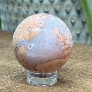 Cotton Candy - Pink Agat Kugle