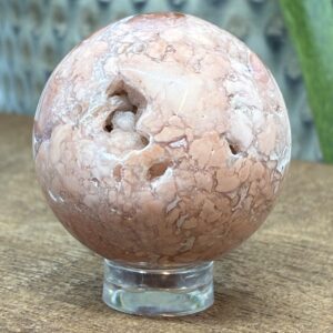 Cotton Candy - Pink Agat Kugle