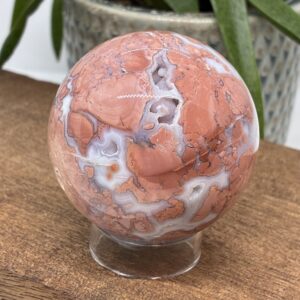 Cotton Candy - Pink Agat Kugle