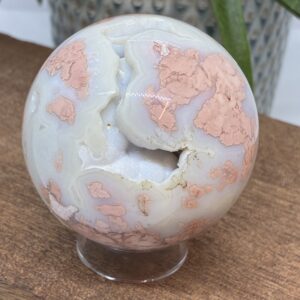 Cotton Candy - Pink Agat Kugle