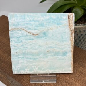 Caribisk Calsit Firkant/Skive