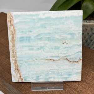 Caribisk Calsit Firkant/Skive