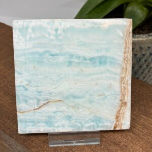 Caribisk Calsit Firkant/Skive