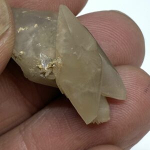 Calsit Twin Sommerfugl Samlerstykke