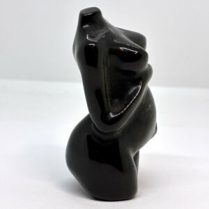 Alternative view of Gravid Kvinde Torso Obsidian Guldflash