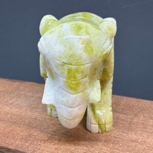 Alternative view of Elefant Lys Grøn Jade Stor (1)