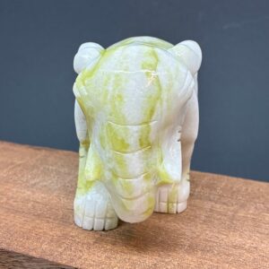 Alternative view of Elefant Lys Grøn Jade Stor (2)