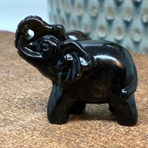 Elefant Obsidian Guld Flash