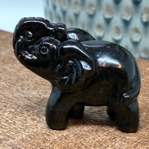 Elefant Obsidian Guld Flash