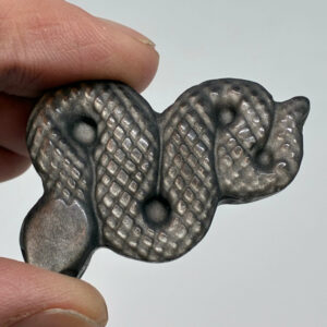 Slange Obsidian Sølv Flash